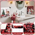 thumbnail image 4 of Juego de cortinas de ducha navideñas FuWeave, 8 unidades, diseño de búfalo, 4 of 7