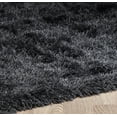 thumbnail image 4 of 5' x 7' Black Anthracite Solid Shag Rug, 4 of 4