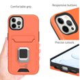 thumbnail image 5 of CoverON For Apple iPhone 13 Pro Max Phone Case, KickStand Ring Credit Card slot Rugged Cover Magnetic holder, Orange, 5 of 10