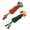 Green and Orange, variant on Oodles Durable Knotted Rope Dog Toy Set, Multicolored, Large
