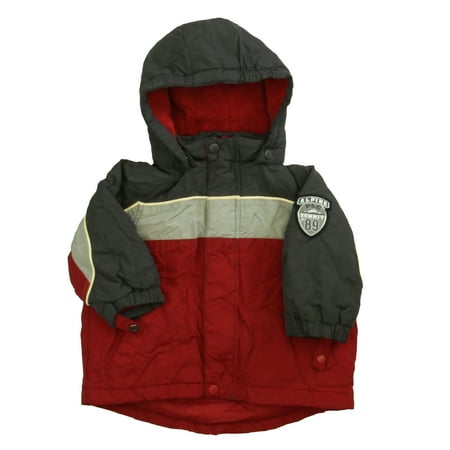

Pre-owned The Children s Place Boys Brown | Red Winter Coat size: 12 Months