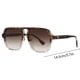 thumbnail image 2 of Gafas de sol unisex oversize retro de los años 70, cuadradas, con filtro de luz azul y fotocromáticas, 2 of 2