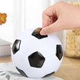 thumbnail image 3 of KAIYANG Alcancía de fútbol para niñas, alcancía irrompible con temática de deportes de fútbol, tamaño pequeño, regalo de la Copa del Mundo de fútbol para niños, 3 of 5