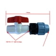 thumbnail image 4 of Tubo de de línea de aire de agua de jardín adaptador de accesorios de conector de acoplamiento de liberación rápida 20 mm 2 vías Cola adaptador de manguera, 4 of 4