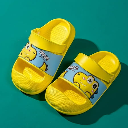 

〖Jisuan〗Baby Sneakers Baby Boys Girls Cartoon Non-Slip Slippers Shower Slipper Eva Soft Sole Sandals