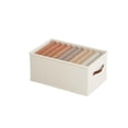 thumbnail image 7 of Hvmvliv Foldable Cloth Storage Box Without Compartments, White Fabric Organizer with Board, Water Washable for Home Storage & Organization White, 7 of 7