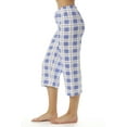 thumbnail image 2 of Just Love 100% Cotton Women Pajama Capri Pants Sleepwear (Periwinkle, Large), 2 of 3