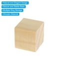 thumbnail image 4 of Unique Bargains 1.2 Inch Unfinished Wooden Blocks, 50 Pack Natural Wood Cube Square Wood Blocks for DIY Craft, 4 of 5