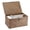 Coffee, variant on Wicker Shelf Baskets Bin with Lid, Handwoven Seagrass Basket Storage Bins Rectangular Household Basket Boxes for Shelf Wardrobe Home Organizer, Coffee X-Large