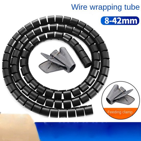 Flexible Spiral Cord Organizer Storage Line Protector Management Cable Reel Desktop Tidy Cable Accessories