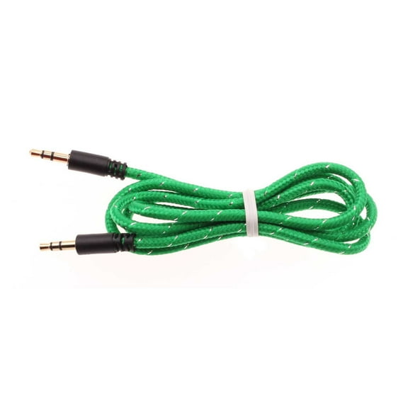 3.5mm Aux Cable Adapter Car Stereo Aux-in Audio Cord Speaker Jack Wire Green L5K for Samsung Galaxy S4 Active (GT-i9295) Note Edge Amp Prime 5 4 3 Mega J2 J1 Grand Prime Express Prime