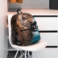 thumbnail image 3 of Wukai Ice Blue Coastal Lion Versatile Backpack:Spacious,Organized,Comfortable,Ideal for Travel and Everyday Use with Multiple Pockets and Padded Straps, 3 of 8