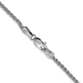 thumbnail image 3 of 14K White Gold Spiga Wheat Chain Necklace 18 inch 1.7 mm with Lobster Clasp, 3 of 4