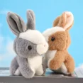 thumbnail image 3 of LLavero de peluche de conejo de imitación, llavero blanco encantador, mochila, regalo para chica, 3 of 4
