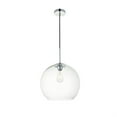 thumbnail image 3 of Baxter 1 Light Chrome Pendant With Clear Glass, 3 of 5