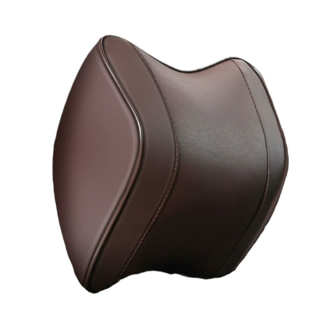 tredstone Soft Car Pillow Relief For Neck Pain And Stiffness While Driving Suitable For Most Car Coffee color