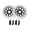 Black, variant on Front Brake Discs Rotors Pads For HONDA CBR 600 F F3 1995-1998 CBR 400 RR NC23 Tri-Arm 1988-1989