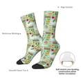 thumbnail image 2 of Yiaed Rabbit And Carrot Print Great elasticity Crew Socks Sports socks for Men and Women, 2 of 5