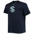thumbnail image 2 of Men's Fanatics Philipp Grubauer Deep Sea Blue Seattle Kraken Big & Tall Name & Number T-Shirt, 2 of 3