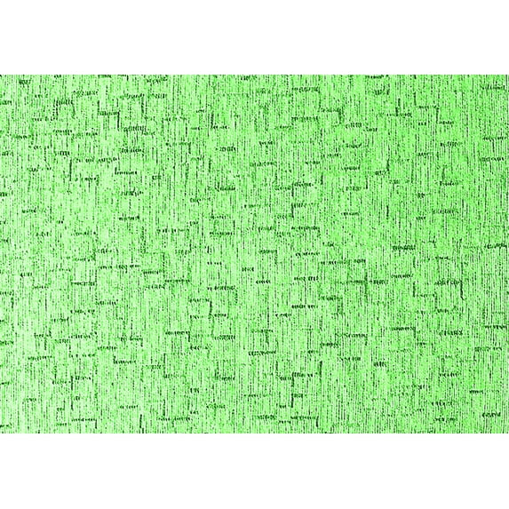 Ahgly Company Indoor Rectangle Oriental Green Industrial Area Rugs, 6' x 9'