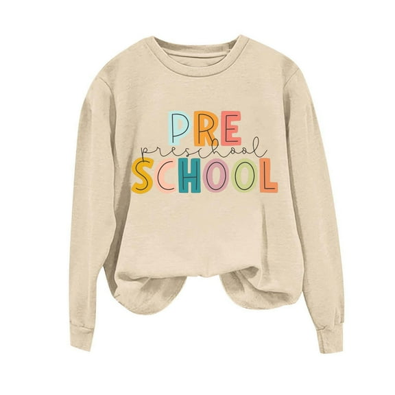 Women's Teacher Graphic Sweatshirt | First Day of School Crewneck | Funny Back To School Pullover | Teacher Appreciation Gift