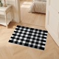 thumbnail image 2 of ODIKA 2'x3' Ultra-Soft Accent Mat, Grid Race Car Checkered Funky Plaid Checkerboard Classroom Checker None Washable, Bare feet friendly, Easy Care Indoor rug for Bedside, Footrest, 2 of 7