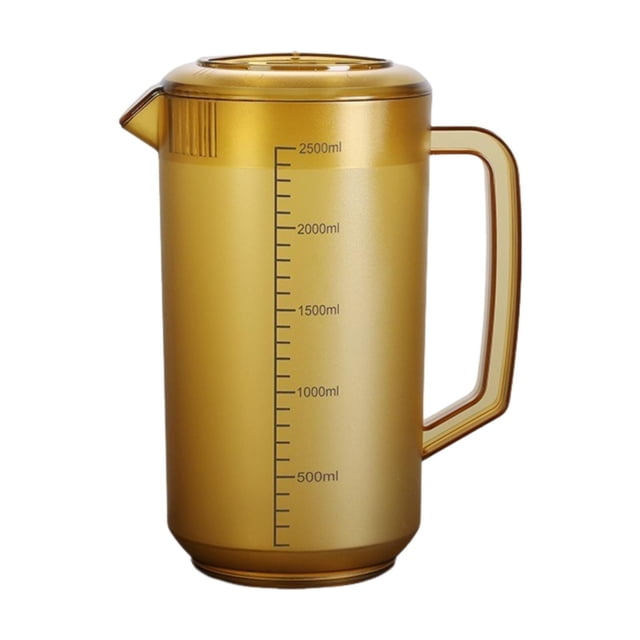 Jarra de agua, cántaro de agua para refrigerador, resistente, multifuncional para jugo y limonada. Marrón