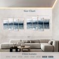thumbnail image 3 of Elephant Stock Horizon Abstract Wall Art - Horizontal Multi Panel Canvas - Living Room Wall Decor - Abstract Multi Panel - Blue And Gray Decor By Stephane Fontaine - 75" x 48", 3 of 4