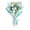 B001- Blue, variant on Knitted Flower Bouquet, Flower Ribbon, 14X16 In, 1 Pc, Fake Flower, Valentine's Day Gift, Rose Flower, Crochet Rose, Flower Decorations, Table Centerpieces
