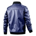 Zhuashum Men Winter Jackets Motorcycle Leather Fashion Leather Jacket