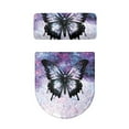 thumbnail image 5 of FORUDESIGNS Galaxy Butterfly Pattern Toilet Lid Cover Set of 2, Comfortable Bathroom Toilet Lid Cover Seat, Toilet Tank Lid Protector Fits Most Size Toilet Lids for Restroom, 5 of 8
