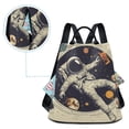 thumbnail image 5 of FORMRS Women's Travel Backpack Purse Anti-Theft Hidden Pockets Casual Shoulder Bag, Astronaut Floating, 5 of 7