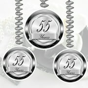 55 YEARS CLASSY BLACK DANGLER (3 COUNT) by Partypro