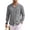 Gray #006, variant on Men's Cotton Linen Shirts Casual Button Down Long Sleeve Shirt Solid Spread Collar Shirts with Chest Pocket M
