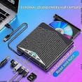 thumbnail image 2 of External CD DVD Drive for Reader Writer PC Laptop Windows 11 10 USB 3.0 Burner 2025, 2 of 3