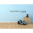 thumbnail image 4 of Playroom Décor Every Child is an Artist Nursery Wall Decals Stickers 36x5-Inch Blk, 4 of 6