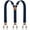 Dark Blue, variant on Men's Suspenders, Y-Shaped Heavy Duty Suspenders 6 Metal Clips, Elastic Straps Perfect for Both Casual and Formal, Father's Day Gift