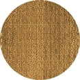 thumbnail image 1 of Ahgly Company Indoor Round Abstract Brown Modern Area Rugs, 7' Round, 1 of 4