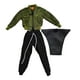 thumbnail image 1 of Conjunto de ropa y pantalones para figura a escala 1:12, hecho a mano, informal, con camiseta corta Verde, 1 of 9