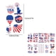 thumbnail image 3 of RKSTN tattoo stickers 8 Independence Day Stickers Temporary Tattoos Suitable For Any Age Old Young And Children Long-lasting Coloring Suitable For Holiday Parties, 3 of 8