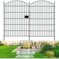 thumbnail image 1 of Panels Garden Fence Dog Fence Outdoor For Yard in H x .ft L Rustproof Metal Fencing with Ground Stakes | No Dig Animal Proof Containment for Pets/Rabbits | Durable Patio Security, 1 of 6