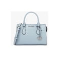 thumbnail image 1 of Michael Kors Bolso Pequeño Sheila de Piel Sintética Saffiano para Mujer (Azul Vista) 35T4S6HS5A-vista, 1 of 2