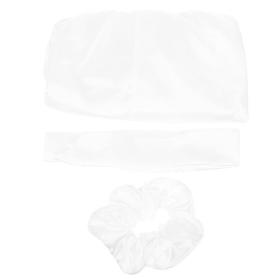 LOLIPPYY Women Sleeping Hat Comfortable Stain for Travel or Home Use Lightweight Portable White Size 1 Set