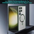 thumbnail image 6 of Dteck Clear for Samsung Galaxy S24 Ultra Mag Safe Case with Camera Lens Protector,Strong Magnetic Case for S24 Ultra,Full Protection Plating Anti-Scratch Slim Thin Case Cover,Green, 6 of 6