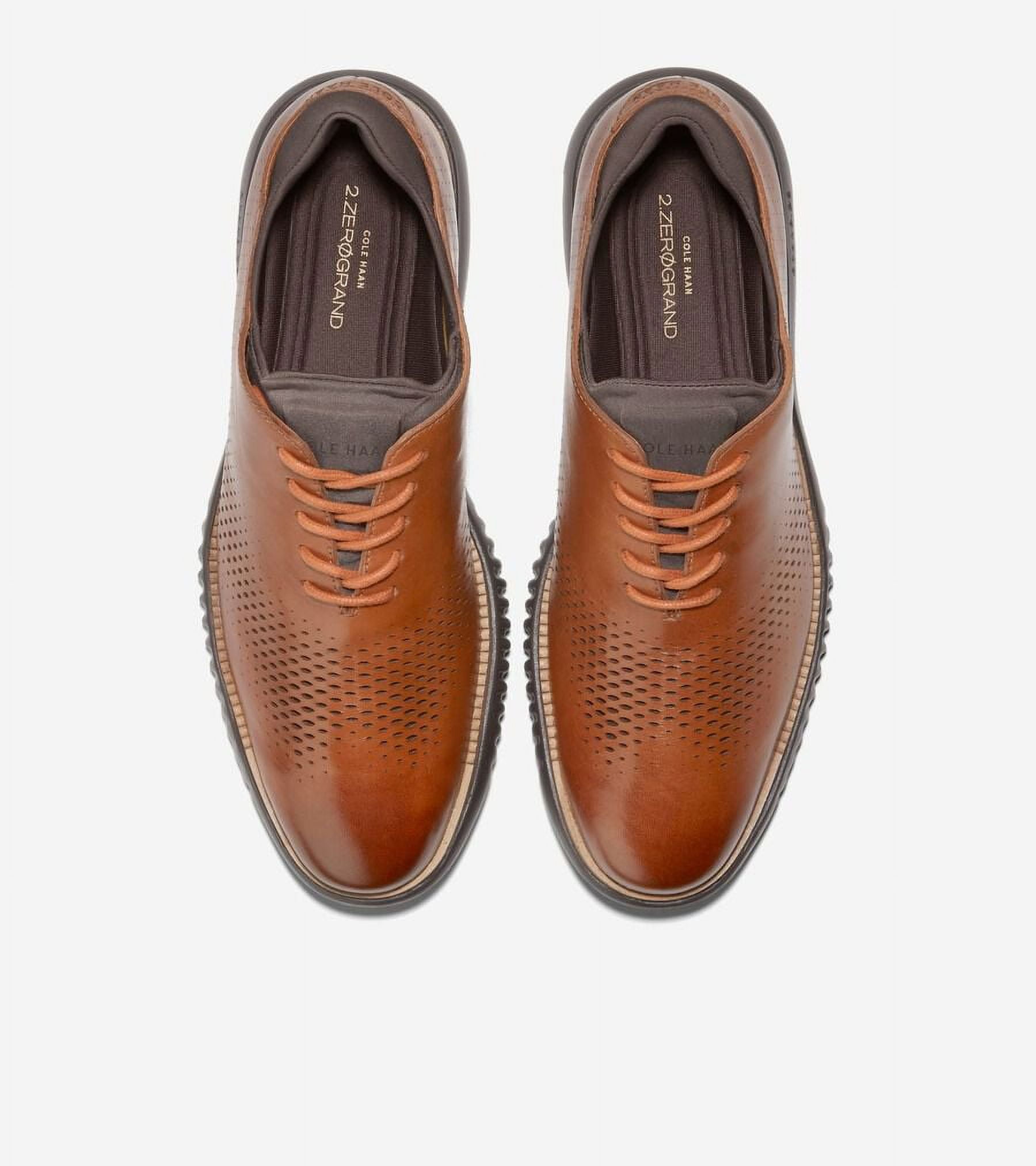 COLE HAAN C33530 未使用 25.0 Cole Haan 2.ZEROGRAND Laser Wingtip Oxford Mens BRITISH TAN/JAVA