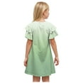 thumbnail image 3 of Wxirdiow Robes pour Filles Robe Maxi à Manches Courtes Décontractée Vacances Robe d'Été pour Tout-Petites Filles Verte Taille, 7-8 Ans, 3 of 6
