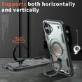 thumbnail image 6 of Allytechgroup for iPhone 16 Plus Case with 360° Rotable Kickstand,  [Include 1X Screen Protector] [Magnetic Car Mount Support] Military Grade Drop Protection Phone Cover for iPhone 16 Plus, Gray, 6 of 6