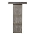 thumbnail image 4 of Handcarved Modern 31 Inch Tall Console Table | Distressed Gray Natural Finish Wood | Solid Wood Square Hallway Table | Indian Furniture, 4 of 4