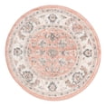 thumbnail image 3 of Unique Loom Aurelia Collection Area Rug - Hadrian (3' Round Rose/Gray), 3 of 7