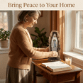 thumbnail image 2 of 12.5 Inch Our Lady of Lourdes Virgin Mary Statue, Resin Catholic Religious Figurine with Grotto, Christian Prayer Room Decor for Home, Shelf, Tabletop and Faith Gift, 2 of 8